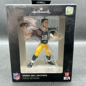 2021 Hallmark Aaron Rodgers Christmas Tree Ornament Green Bay Packers NFL  w/box